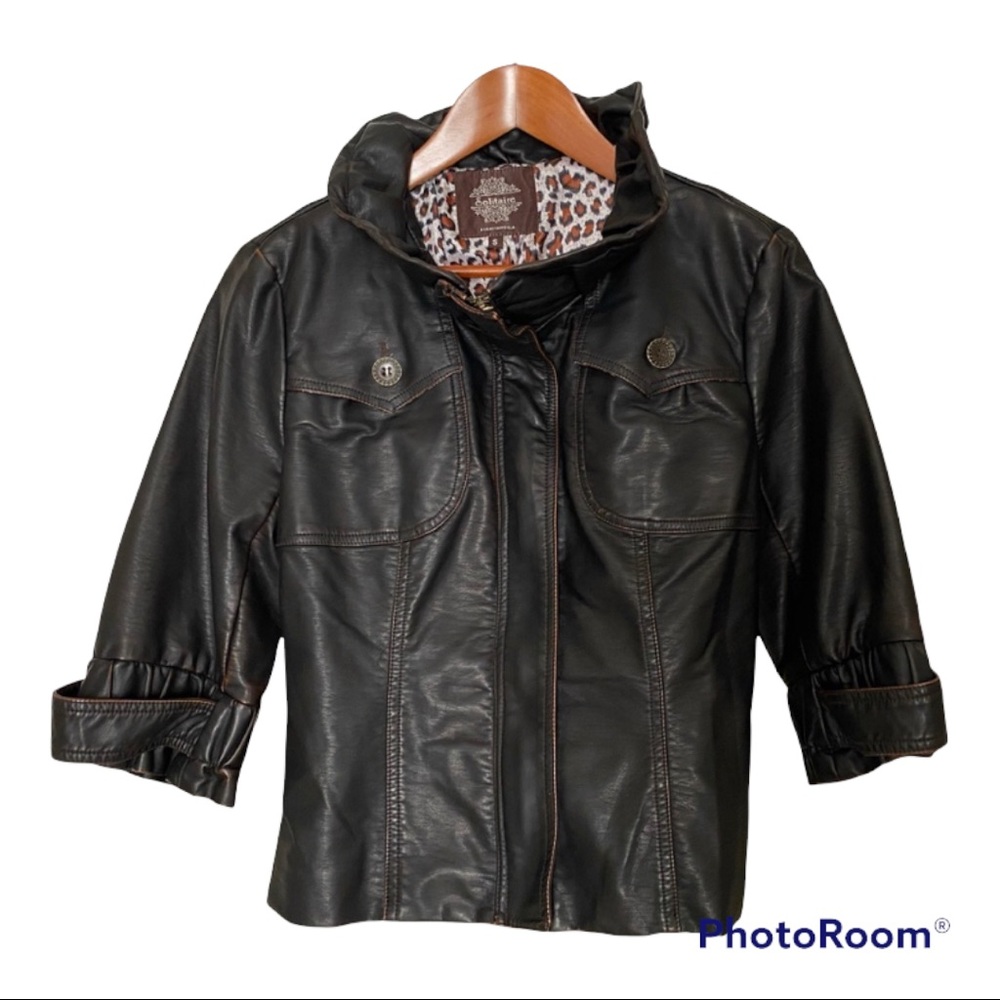 Solitaire by Ravi Khosla Vegan Leather Jacket